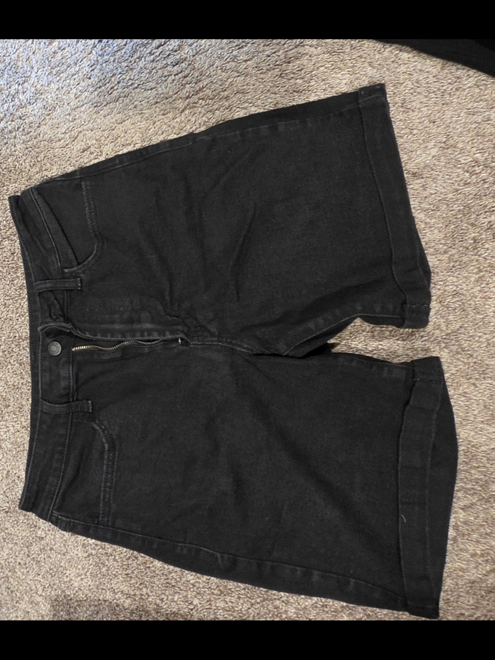 Old Navy Black High-Rise Denim Shorts